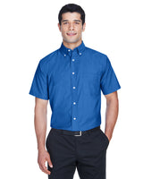 Men's Short-Sleeve Oxford with Stain-Release