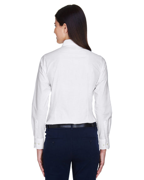 Ladies' Long-Sleeve Oxford with Stain-Release