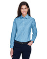 Ladies' Long-Sleeve Oxford with Stain-Release