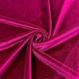 1 Yard Stretch Velvet Fabric Silky Soft 4 Way Stretch for Apparel Costumes 58/60 Inch Width