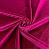 1 Yard Stretch Velvet Fabric Soft Silky 4 Way Stretch for Apparel Costumes 58/60 Inch Width