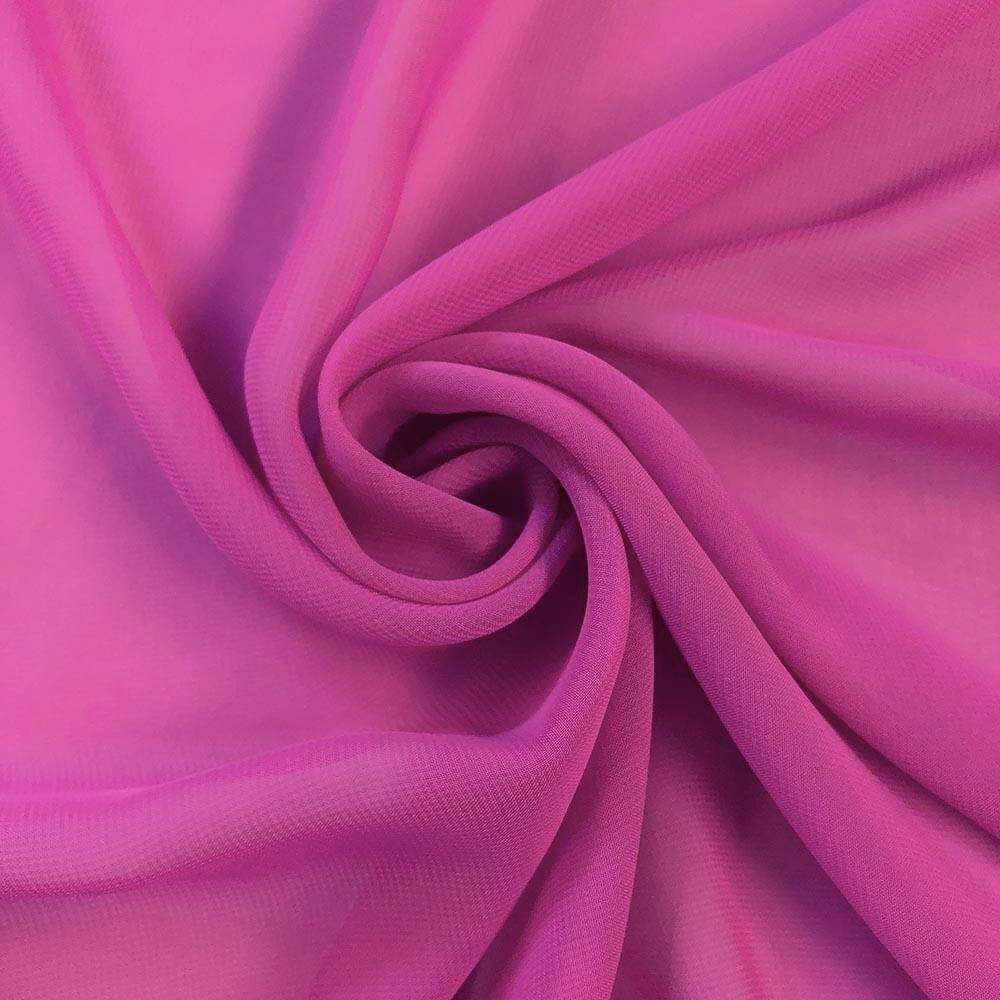 Solid Chiffon Polyester Fabric - Sheer, 58/60" Width