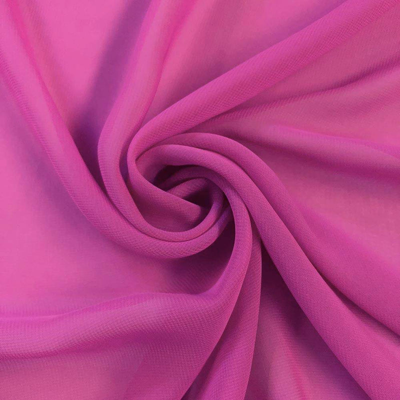 Solid Chiffon Polyester Fabric - Sheer, 58/60" Width