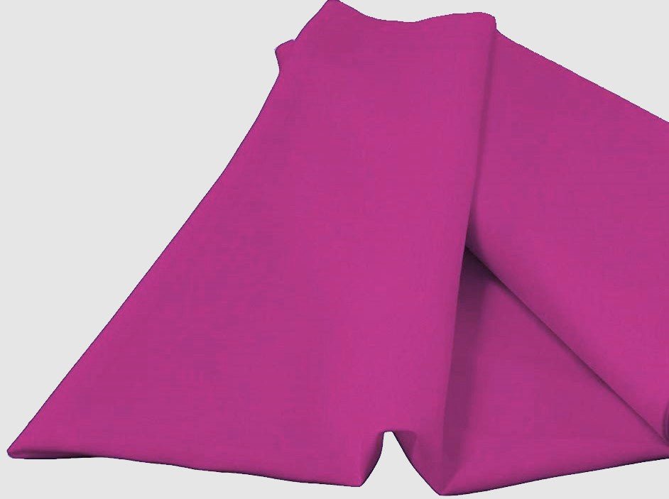 Magenta 100% Premium Woven Polyester Poplin Fabric - Magenta Solid, 58" Width (1 Yard)
