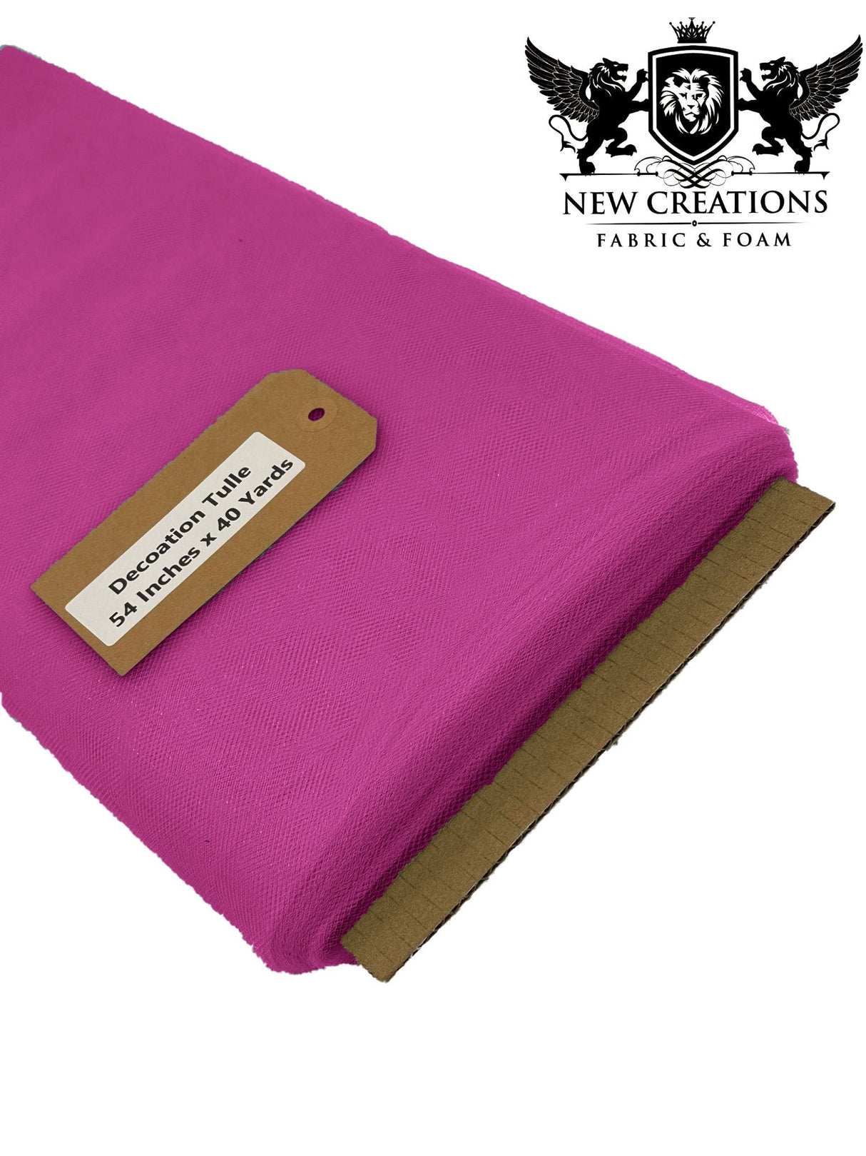 Magenta Tutu Tulle Fabric - Magenta Sheer Netting, 54" Width (5 Yards)
