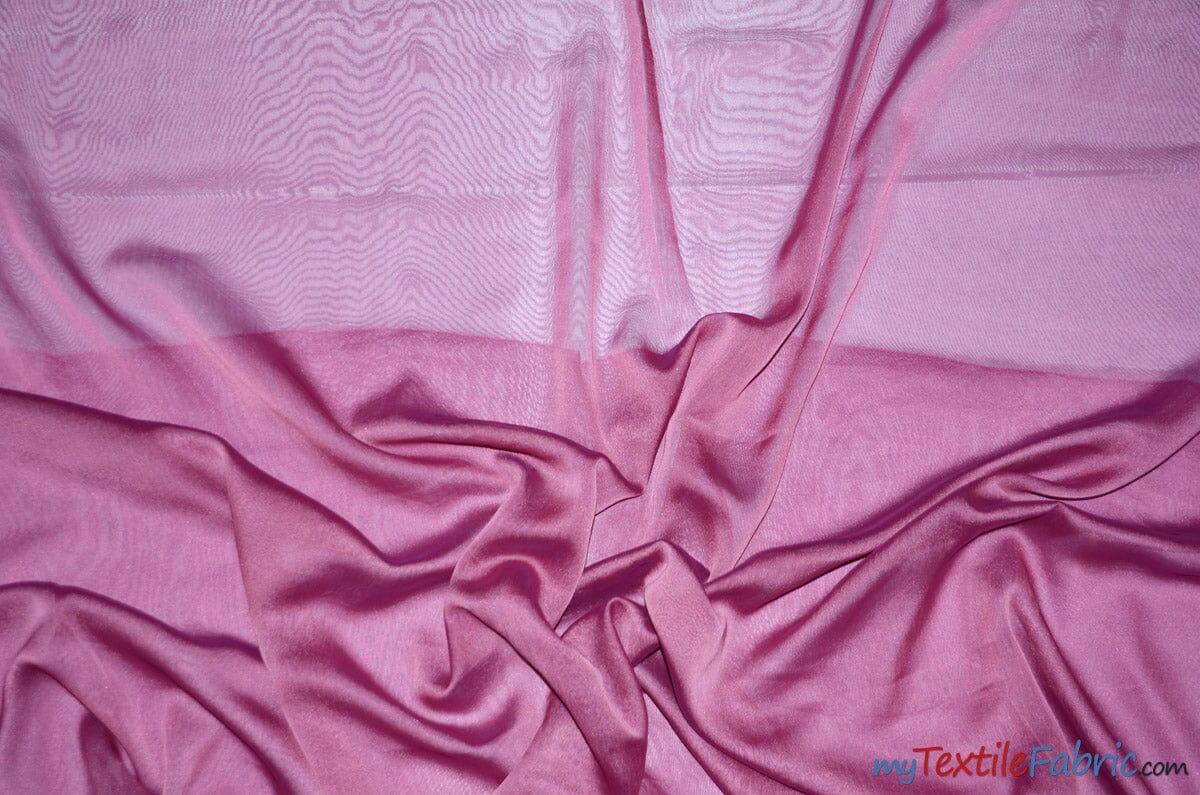 Two Tone Chiffon Polyester Fabric - Iridescent Sheer, 58/60" Width, Multiple Colors (Yards, Bolts, Sample Swatch)