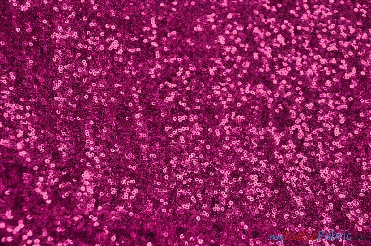Glitz Mesh Sequins Polyester Fabric - 3Mm Glitter Sequins, 52" Width, Multiple Colors (1 Yard)