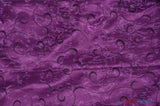 Swirl Organza Polyester Fabric - Embroidered Swirl Sheer, 52/54" Width, Multiple Colors (1 Yard)