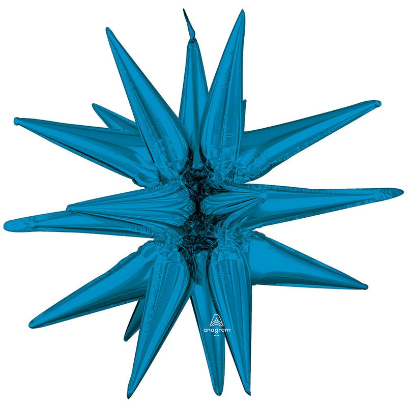 Foil Balloon Magic Star Blue Air-Fill Only