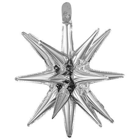 Foil Balloon Magic Star Cluster Silver