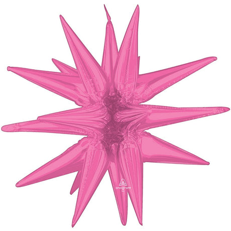 Foil Balloon Magic Star Pink Air-Fill Only