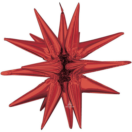 Foil Balloon Magic Star Red Air-Fill Only