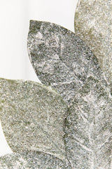 32.5" Frosted Magnolia Leaf Spray