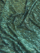Fringe Sequin on Mesh Emerald Green