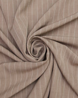 Stretch Pinstripe Suiting Tan