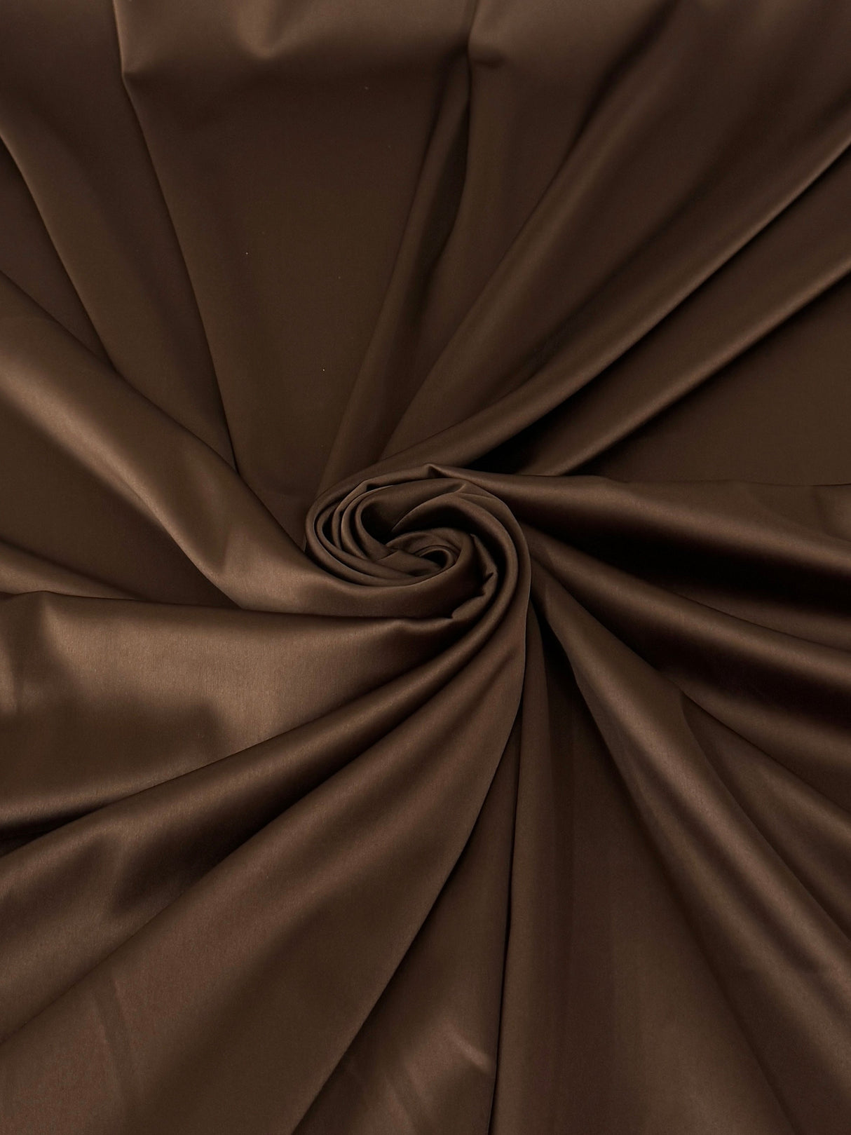 Chocolate Brown Stretch Crepe Back Satin