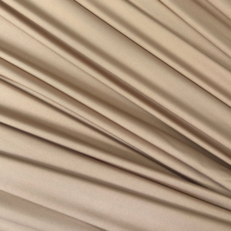 Shiny Yoga Nylon Spandex Champagne