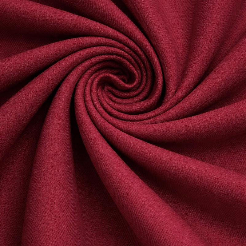 Stretch Denim Look Twill Burgundy