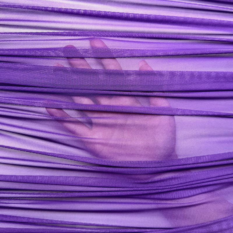 Purple 4-Way Stretch Power Mesh