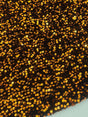 Stretch Sequin Velvet Burnt Orange