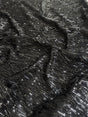 Black Fringe Sequin on Mesh