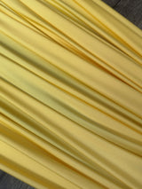 Shiny Yoga Nylon Spandex Banana Yellow