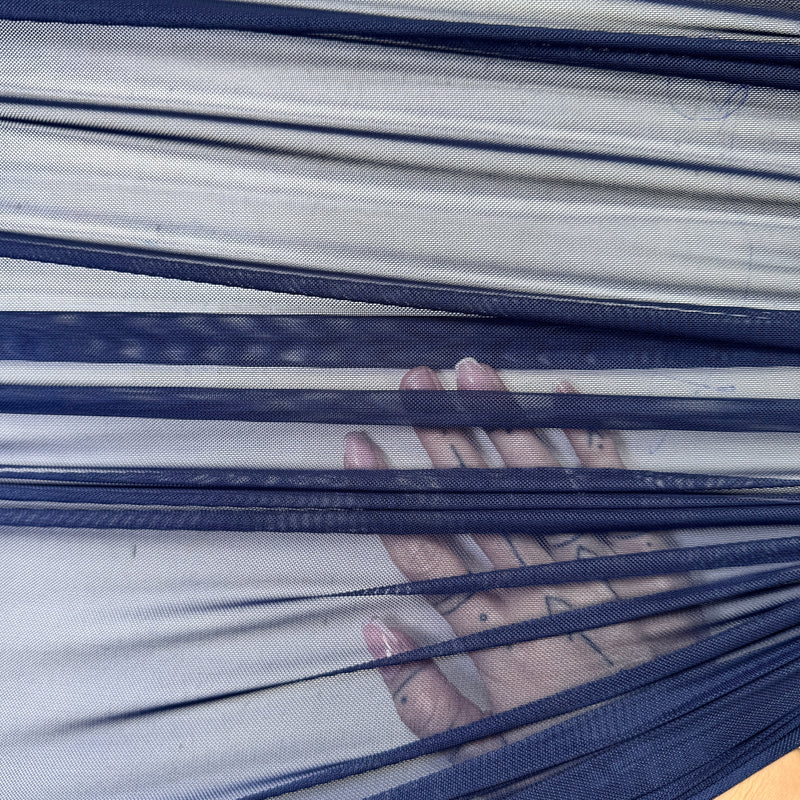 Navy 4-Way Stretch Power Mesh