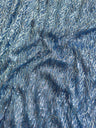 Fringe Sequin on Mesh Sky Blue