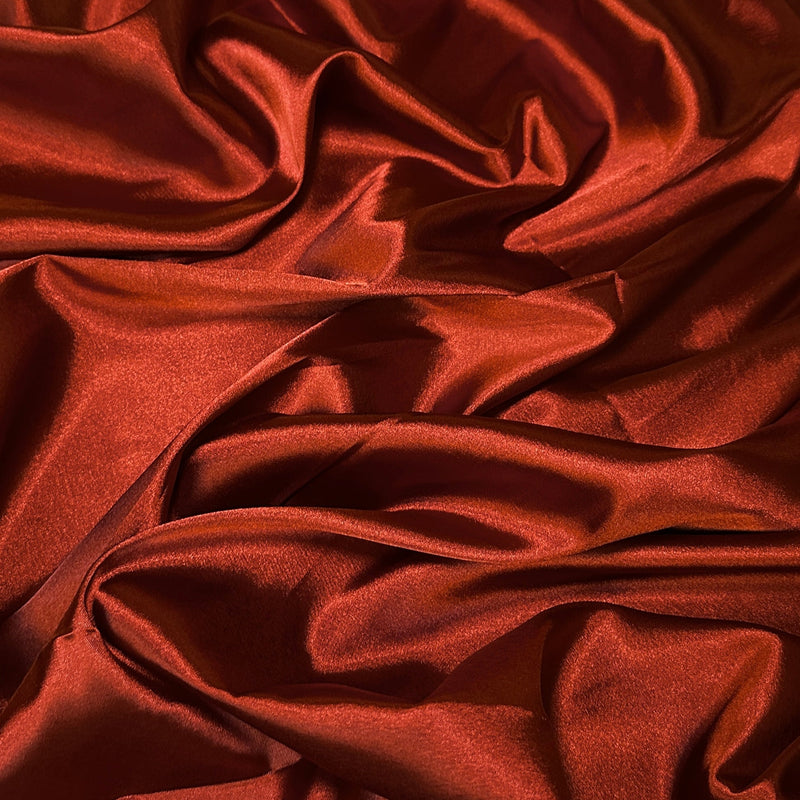 Stretch Crepe Back Satin Rust