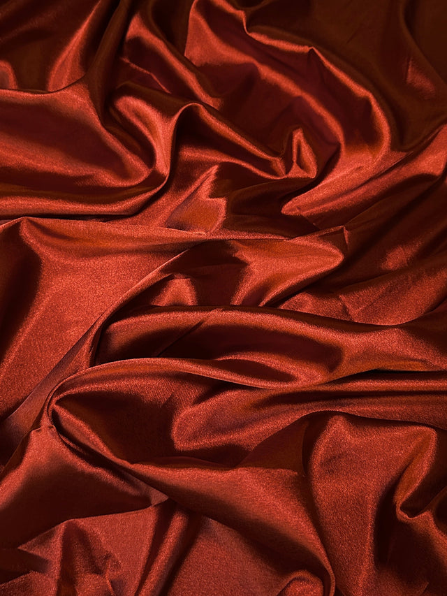 Stretch Crepe Back Satin Rust