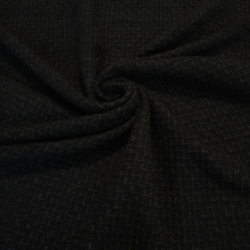 Black Chenille Tweed