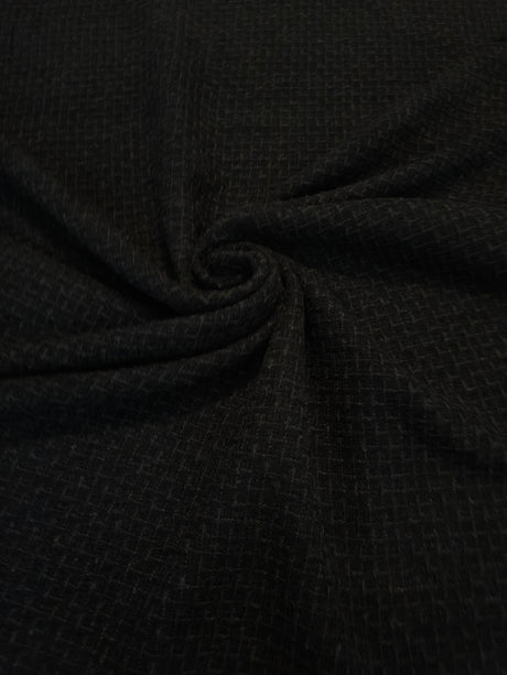 Black Chenille Tweed
