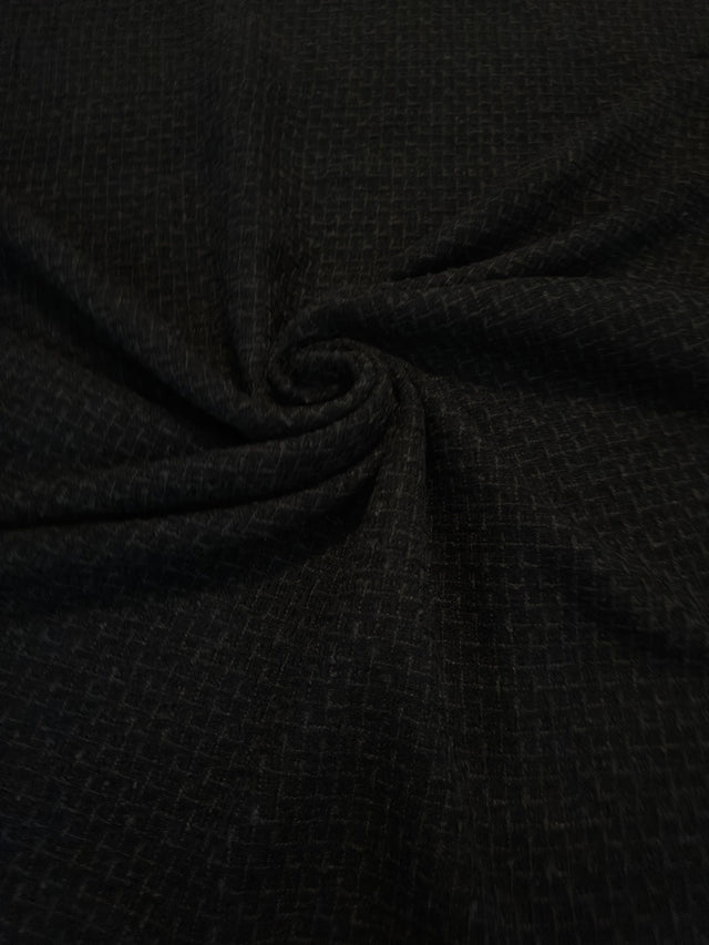 Black Chenille Tweed