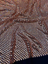 Stretch Rhinestone Mesh Blush