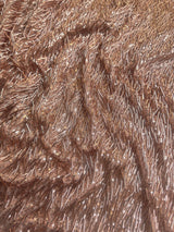 Fringe Sequin on Mesh Rose Gold