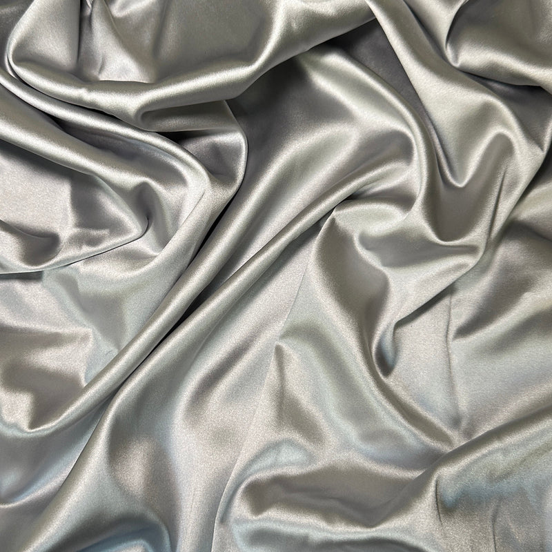 Stretch Crepe Back Satin Silver
