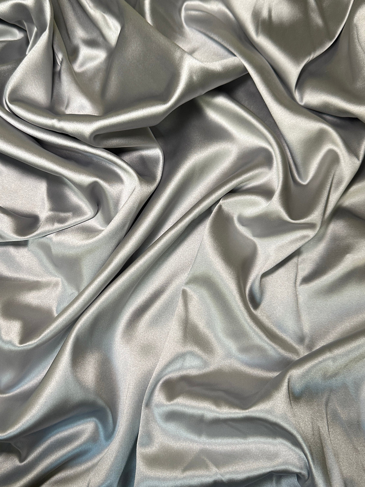 Stretch Crepe Back Satin Silver