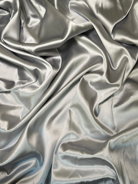 Stretch Crepe Back Satin Silver