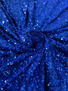 Stretch Sequin Velvet Royal Blue