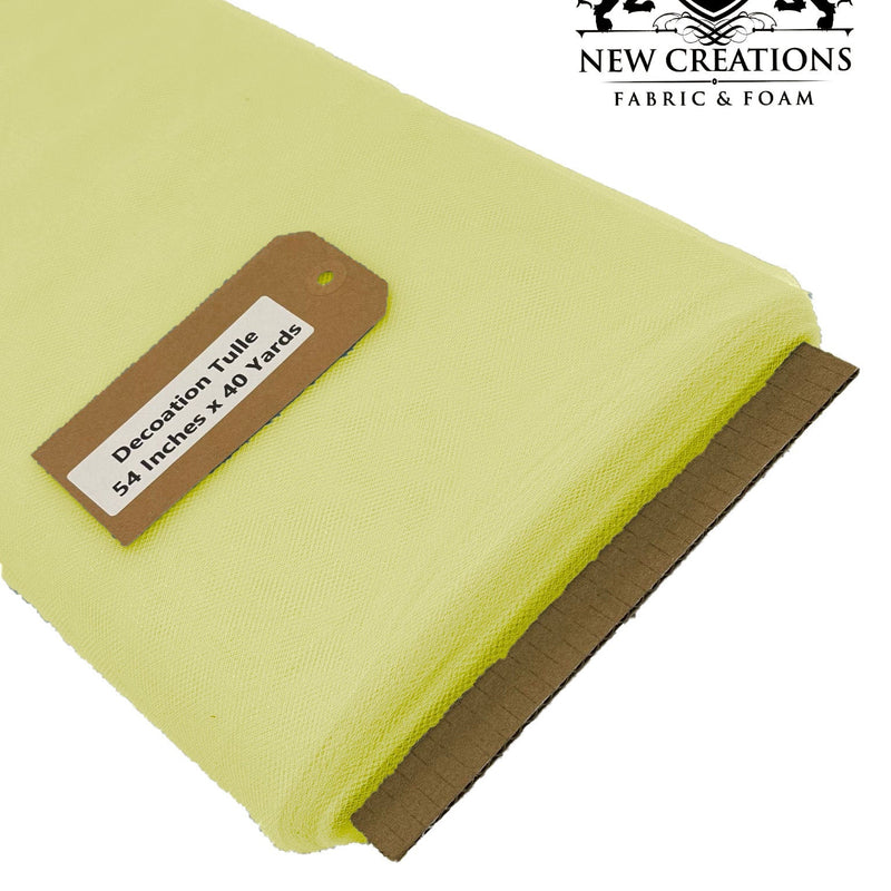 Maize Yellow Tutu Tulle Fabric - Maize Yellow Sheer Netting, 54" Width (5 Yards)