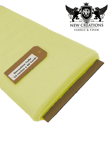Maize Yellow Tutu Tulle Fabric - Maize Yellow Sheer Netting, 54" Width (5 Yards)
