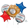 Baseball Bouquet Foil Balloon