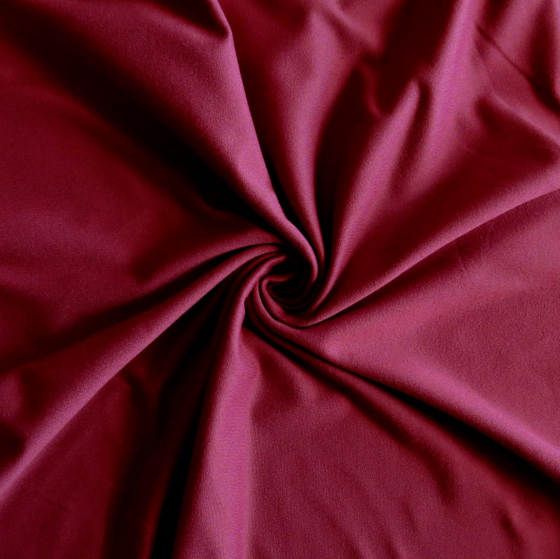 Poly Lycra Jersey Knit Fabric Malbec Dry-Flex Ubersoft