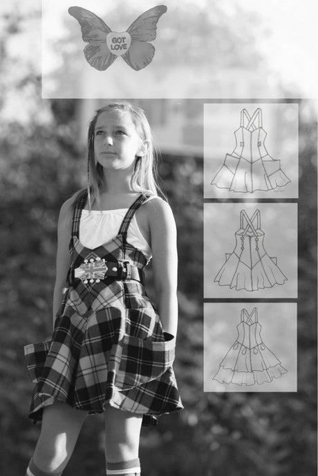 Sewing Pattern Malibu Overall Skirt by StudioTANTRUM