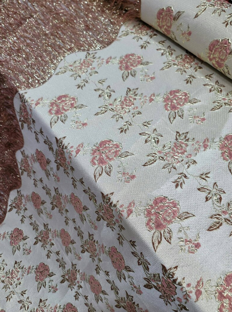 Brocade Eyelash Metallic Rose Gold