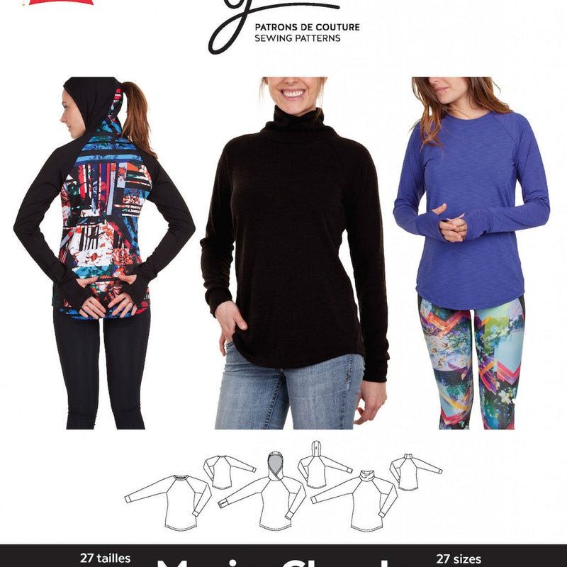 Marie-Claude Raglan Sewing Pattern by Jalie