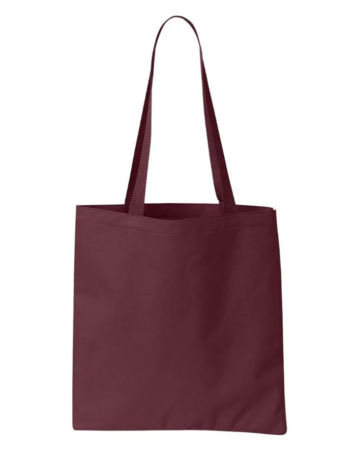 Big Tote Bag Polyester/PVC Fabric - Burgundy, 18"W X 16"H X 4 1/2"D (1 Bag)