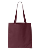Big Tote Bag Polyester/PVC Fabric - Burgundy, 18"W X 16"H X 4 1/2"D (1 Bag)