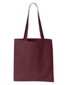 Big Tote Bag Polyester/PVC Fabric - Burgundy, 18"W X 16"H X 4 1/2"D (1 Bag)