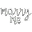 Foil Balloon MARRY ME Script Letters Kit